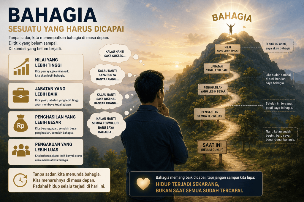 Tentang Bahagia yang Sering Kita Salah Pahami