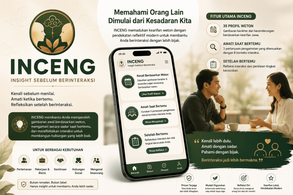 INCENG: Kenali Sebelum Berinteraksi, Pahami Sebelum Menilai